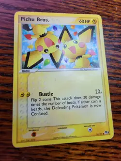 PL Pokemon (Non-Holo) PICHU BROS. Card (POP SERIES-3) Set 16/17 Common PROMO - Image 2