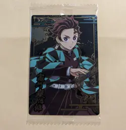 Demon Slayer wafer card Tanjiro kamado W8-13 R holo Japanese - Image 1