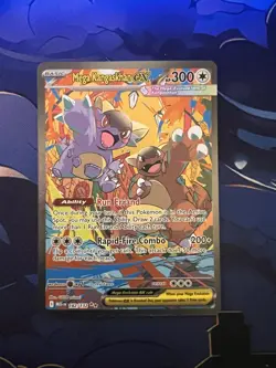 Pokemon TCG Mega Kangaskhan ex Special Illustration Rare SIR 182 Mega Evo Card - Image 1