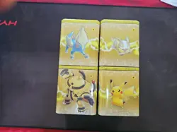 Pokemon EMPTY Stacking Tins (x4) - Lightning - Card Storage - Image 1