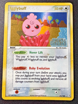 Igglybuff 21/100 EX Crystal Guardians Pokemon Card Reverse Holo Foil Rare HP - Image 1