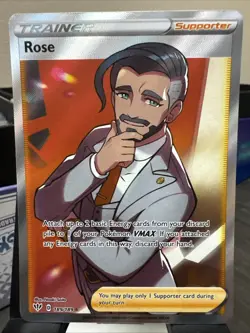 Rose (Full Art) 189/189 Swsh03: Darkness Ablaze Holo NM Tcg Collectible Card - Image 1