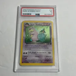 2000 PSA 5 NM-MINT Dark Slowbro 12/82 HOLO RARE Team Rocket Pokemon Card GRADED - Image 1