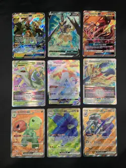 Pokemon Card Lot Ultra Rare Full Art, 9 Holos | VMAX GX EX VSTAR & V NM/LP - Image 1