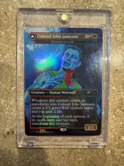 Magic The Gathering x Marvel Legends Man-Wolf Colonel John Jameson Promo Card - Image 2