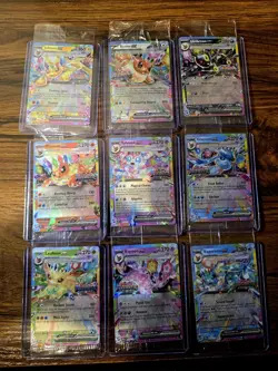 Prismatic Evolutions Surprise Box Stamped EX Promo Cards NM 9/9 Complete Set 1 - Image 1