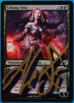 Liliana Vess FOIL Lorwyn NM Black Rare SIGNED MAGIC CARD (ID# 505071) ABUGames - Image 1