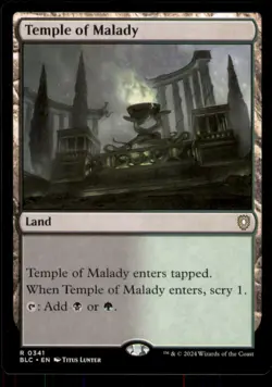 MTG - Temple of Malady Commander: Bloomburrow #341 Rare NM - Image 1