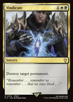 Vindicate Light Play, English Magic the Gathering MTG Commander: Final Fantasy - Image 1