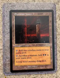 Phyrexian Tower Urza's Saga Magic The Gathering - Mint - Image 1