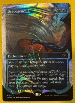 Magic the Gathering MTG Dracogenesis Halo Foil Tarkir Dragonstorm TDM 412 NM - Image 1