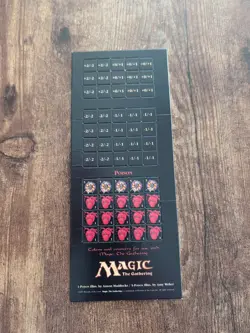 Magic The Gathering Token Sheet Uncut 1995 Intact. - Image 1