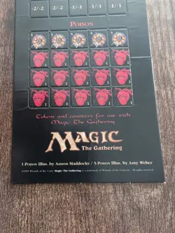 Magic The Gathering Token Sheet Uncut 1995 Intact. - Image 3