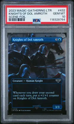 2023 MTG TALES OF MIDDLE-EARTH SCENE-FOIL #432 KNIGHTS OF DOL AMROTH PSA 10 - Image 1