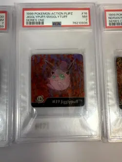PSA 7 and 8 Graded Pokemon Card Lot 1999 Action Flipz - Image 4