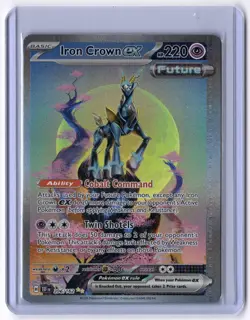 Iron Crown ex - 206/162 Special Illustration Rare Holo NM Pokemon SV05: Temporal - Image 1