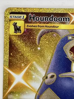 Pokemon TCG Houndoom 179/163 Gold Secret Holo Rare Battle Styles Full Art - Image 5