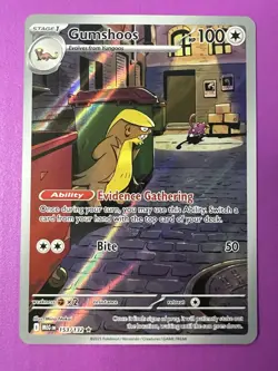 Gumshoos 153/132 ME: Mega Evolution Illustration Rare Pokemon TCG NM/M - Image 1