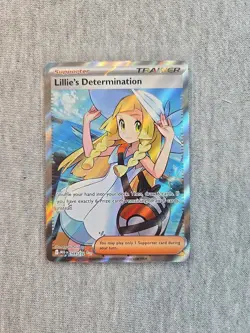 Pokemon TCG Lillie's Determination Full Art 169/132 Mega Evolution Mint - Image 1