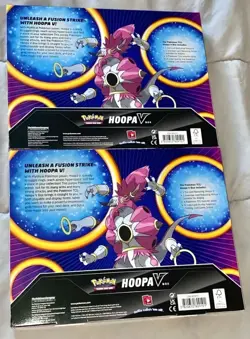 POKEMON TCG Hoopa V Box Fusion Strike Sword & Shield LOT OF 2 SEALED 820650809033 - Image 2