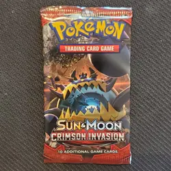 Crimson Invasion - Sun & Moon - Pokemon Booster Pack - New - Lot #151 - Image 1