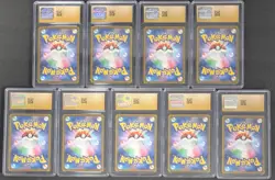 Lot (9) Pokemon JPN SV8a Terastal Fest Eevee Evolution SAR Set CGC 10 PRISTINE - Image 2