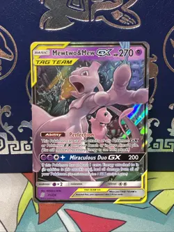 Mewtwo & Mew GX Tag Team 71/236 Pokemon Unified Minds TCG LP - Image 1