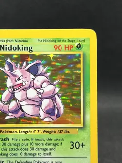 Pokemon TCG Base Set Nidoking Holo Rare 11/102 Vintage WOTC LP - Image 3