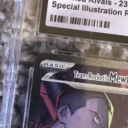 CGC 10 Gem Mint Team Rocket's Mewtwo EX 231/182 Pokemon Destined Rivals SIR - Image 2