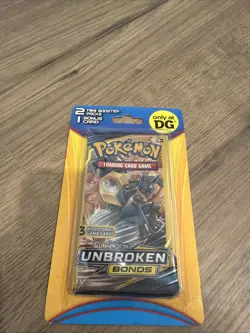POKEMON DG BLISTER 2 MINI PACKS - SUN & MOON UNBROKEN BONDS - SEALED - Image 1