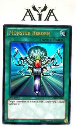 MONSTER REBORN - 1ST ED ULTRA NM LCYW-EN058 YGLD-ENC24 - YUGIOH SDP-035 COMMON - Image 4