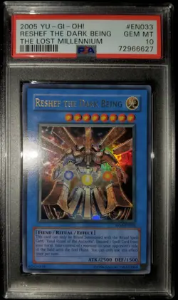 Yugioh 2005 Reshef The Dark Being TLM-EN033 PSA 10 - Image 1