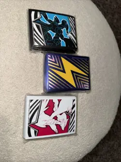Assortment Lot of Three Pokemon Cards Sleeves New In Package Sealed - Image 1