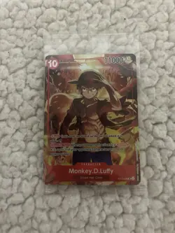One Piece Monkey.D.Luffy ST10-006 SR Super Rare Sealed Promo Card English Mint - Image 1