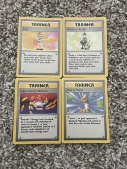 Pokemon - Trainer Cards - 1st Edition - Lot of Four (4) Cards - 1999 - Image 1