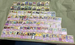 103 Mixed Lot Of Dark, Steel And Psychic Pokemon Cards Authentic L/P-M/P L@@K - Image 1