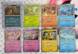 Prismatic Evolutions Costco 8 Cosmos Promo Cards Full Set - Umbreon , Sylveon - Image 1