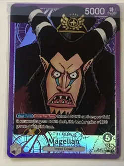ONE PIECE Card Game - Magellan OP02-071 Leader ENG Paramount War - Image 2