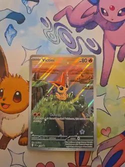 Pokemon TCG Victini Black Bolt & White Flare Promo Card Illustration SVP208 - Image 1