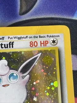 Pokemon TCG Wigglytuff 19/130 Holo Rare Base Set 2 Vintage Card - MP/LP Swirl - Image 4