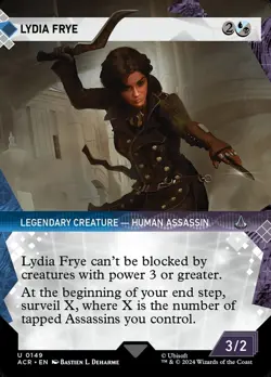 Lydia Frye Showcase NM Assassin's Creed MTG Magic the Gathering Gold Eng Card - Image 1