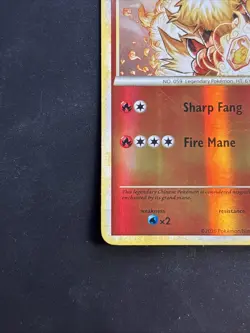 Pokemon TCG Arcanine HeartGold SoulSilver Reverse Holo Card 1/123 Rare - Image 5