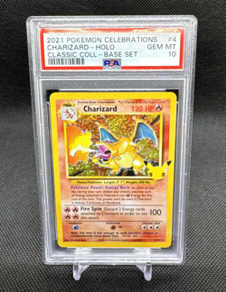 PSA 10 GEM MINT Charizard Celebrations Classic Collection Pokemon Card 4/102 CEL - Image 1