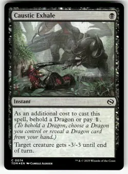 MTG | Caustic Exhale FOIL | (NM) Tarkir: Dragonstorm - Image 1