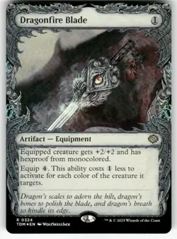 MTG | Dragonfire Blade (Showcase) FOIL | (NM) Tarkir: Dragonstorm - Image 1