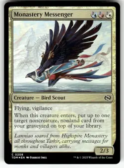 MTG | Monastery Messenger FOIL | (NM) Tarkir: Dragonstorm - Image 1