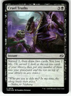 MTG | Cruel Truths FOIL | (NM) Tarkir: Dragonstorm - Image 1