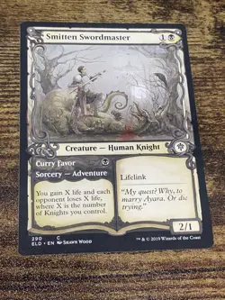 Smitten Swordmaster Showcase Throne of Eldraine MTG Magic The Gathering L9641* - Image 1