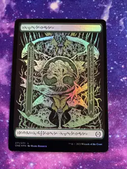 Forest - Foil Phyrexian Extended Art ONE NM MTG - Image 1