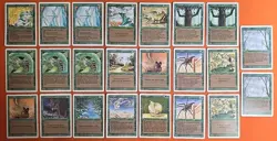 🟢🟢 1994 MAGIC THE GATHERING REVISED 3RD EDITION GREEN LOT LIGHT ▶ HEAVY PLAY - Image 1